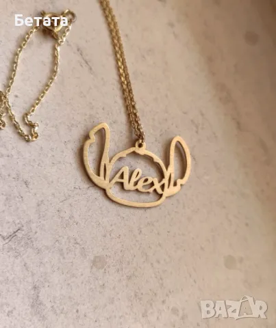 Колие с детско име, колие с анимационен герой, сребърно колие с име, снимка 3 - Колиета, медальони, синджири - 47700583