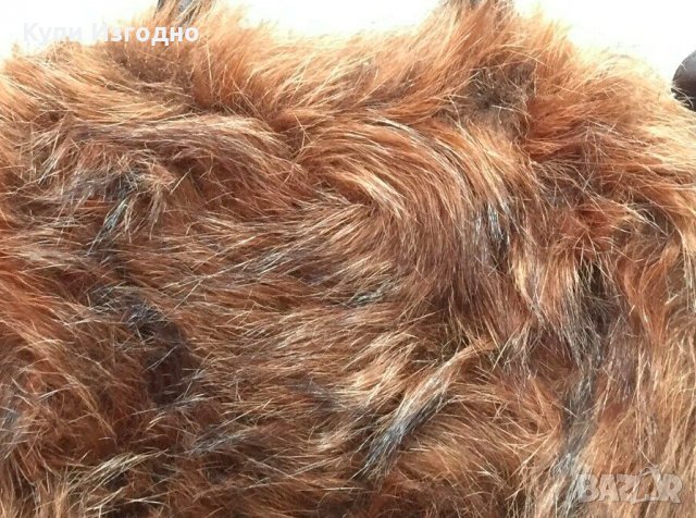 Пухкава Рошава Дамска Чанта Дълга Дръжка През Рамо Еко Веган Чанта, снимка 6 - Чанти - 26872895