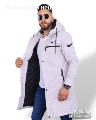 Nike Мъжко Зъмно Дълго Яке - 2 Налични Цвята Код LFS674, снимка 3 - Якета - 51899283