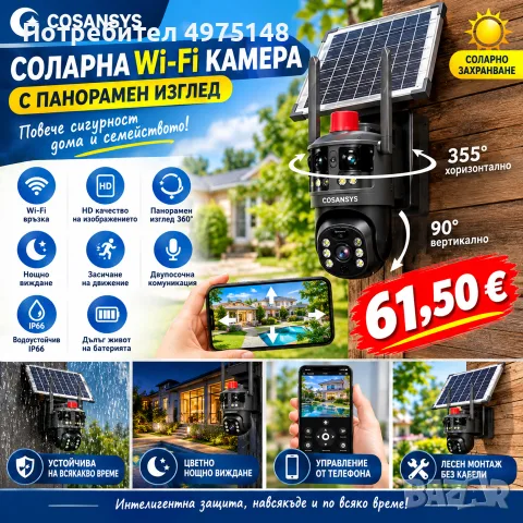 соларна WIFi камера