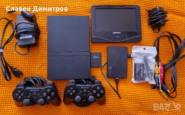 Playstation 2 хак 180 игри Playstation 1 и Playstation 2 + Монитор 