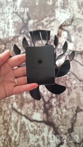 Голям Висококачествен вентилатор за камина печка 6 лопатков, автономен с термогенератор за кюнци, снимка 2 - Други - 48885667