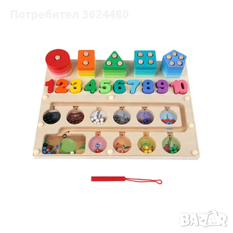  ЛАБИРИНТ С ТОПЧЕТА СОРТЕР И ЦИФРИ 4294, снимка 3 - Образователни игри - 47706622