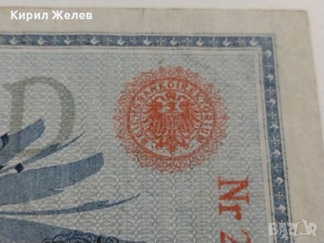 Райх банкнота - Германия - 100 марки / 1908 година червен печат- 17978, снимка 3 - Нумизматика и бонистика - 31015628