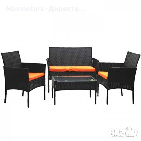 градински ратанов комплект 3+1 280лв, снимка 2 - Дивани и мека мебел - 37076397