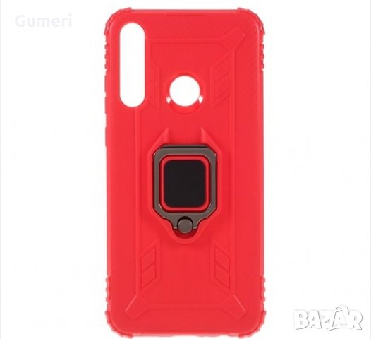  Huawei Y6p Удароустойчив гръб с метален пръстен , снимка 7 - Калъфи, кейсове - 30304654