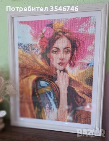 Диамантен гоблен - "ЖЪТВАРКАТА" , снимка 4 - Гоблени - 53109316