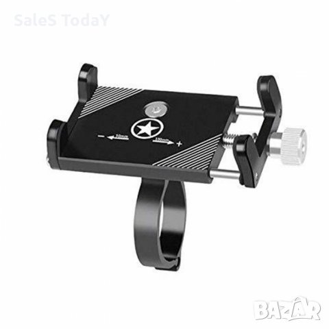 Алуминиева стойка за телефон за велосипед, мотор, АТВ, 50/100мм, черен, снимка 2 - Аксесоари за велосипеди - 31947699