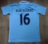 Manchester City / #16 Kun Aguero - детска футболна тениска на Манчестер Сити, снимка 1 - Детски тениски и потници - 42482613