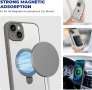 Магнитен калъф за телефон pcgaga за iPhone 15 Plus 6,7" (сив), снимка 3
