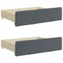 vidaXL Дневно легло с уширение и чекмеджета, без матрак, 90x200 см, снимка 9