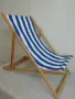 сгъваем буков шезлонг  синьо и зелено рае-12 бр., снимка 2