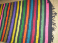 Антикварен Ръчно тъкан Многоцветен Килим Ковьор Фолк артрт, снимка 3