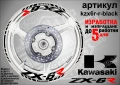 Kawasaki ZX-6R кантове и надписи за джанти, снимка 2