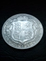 1/2 кoрона 1923 година Англия сребро, снимка 1