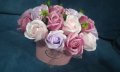 Букет от 21 броя ароматни сапунени рози, снимка 4