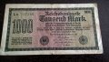 Райх банкнота - Германия - 1000 марки | 1922г., снимка 1 - Нумизматика и бонистика - 29328115