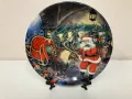 Коледна порцеланова чиния, снимка 1