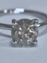 Златен пръстен с диамант 2.16 CT Fancy Color, снимка 5