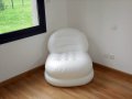 Надуваемо кресло, фотьойл, пуф, барбарон Intex, 84х99х76 см, Зелен и бял до 100 кг., снимка 1 - Други - 31007491
