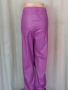 4XL Кожен ,нов панталон в лилаво за едра дама , снимка 6