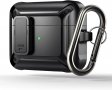 Нов защитен здрав черен калъф кейс за кутия на слушалки Apple Airpods 3 2 1, снимка 1 - Други - 37070034