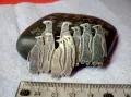 ПРЕКРАСНА ФИГУРАЛНА СРЕБЪРНА БРОШКА ПИНГВИНИ СРЕБРО 925 MEXICO АВТОРСКА РЪЧНА АРТ ИЗРАБОТКА 47967, снимка 4