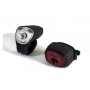 Комплект LED светлини за велосипед X-Light, силикон, USB, предна/задна, снимка 1