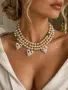 Красиво и нежно колие "Перлено сърце", снимка 2