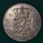 2 1/2 гулдена 1966 Холандия Нидерландия сребро, снимка 1 - Нумизматика и бонистика - 44343389