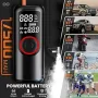 Преносим въздушен компресор за помпане на гуми, 150 PSI иновативни безжични, снимка 2