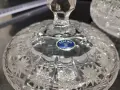 кристална бонбониера захарница купа Бохемия , снимка 4