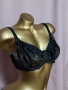 hunkemoller 85 D Черен сутиен с бродерия , снимка 5