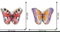 Пеперуда Голяма апликация за дреха обръщаща променяща сменящи си цвета двустранни пайети за дреха, снимка 3