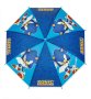 Автоматичен детски бастун чадър за дъжд Blue Sonic 66см, снимка 1 - Чадъри - 42877194