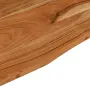 vidaXL Плот за бюро, 140x50x2,5 см, правоъгълен, масивно дърво акация, снимка 7