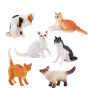 6 бр малки котета котки коте пластмасови фигурки фигурка играчки играчка и украса торта, снимка 1