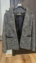 Дамско сиво черно палто р-р S-M, снимка 1