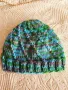 Ръчно плетени вълнени шапки, шалче, ленти, снимка 15