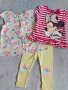 Комплект за момиченце блузка, туника, клинче, болеро за размер 80-86 см, снимка 1