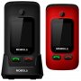 Мобилен телефон Mobiola MB610 черен и червен