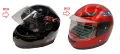 Детска каска за Мотор/Скутер/Мотопед Черна/Червена, снимка 1