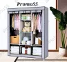 Текстилен триклирен гардероб, Органайзер за дрехи 130х175х45 см., снимка 11