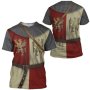 Тениска с щампа на средновековна броня на рицар , болярин с грифон историческа тениска, снимка 1 - Тениски - 44435538