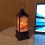 3188 Светещ коледен фенер с USB, 20 см, снимка 3
