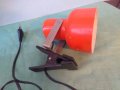 Метална лампа с щипка кабел ел.ключ, снимка 1 - Лампи за стена - 31618824