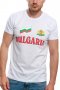 Нова мъжка тениска с трансферен печат България, знаме и герб