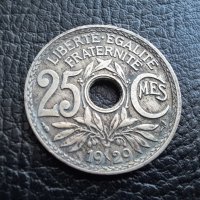 Стара монета 25 сантима 1929 г. Франция- красива !, снимка 1 - Нумизматика и бонистика - 42219448