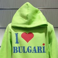 Нов детски суичър с трансферен печат I LOVE BULGARIA, снимка 2 - Детски анцузи и суичери - 30476248