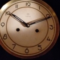 юнгханс стар немски часовник запазен механизъм работещ, снимка 3 - Стенни часовници - 38607684